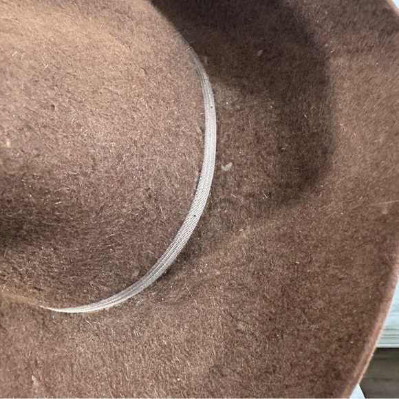 Dobbs West brown felt cowboy hat distressed vintage western - Picture 9 of 16